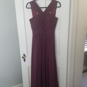 Red wine formal dress